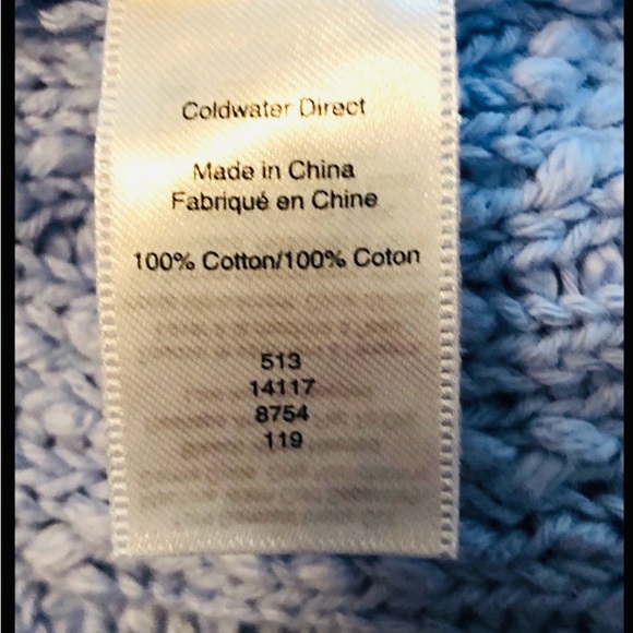 Coldwater Creek 🆕 2X Cotton Textured blue zip cardigan new in original package - Picture 8 of 10